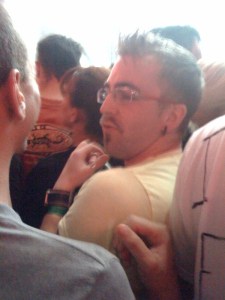 "Punker" read to rock in his Dolce and Gabbana glasses - adorable. 